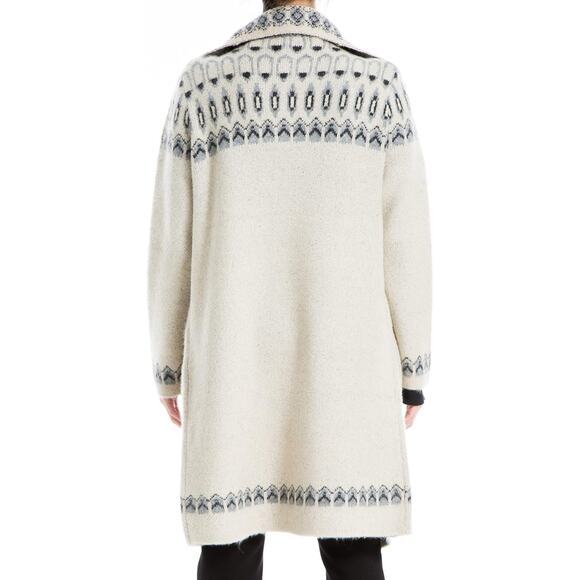 Max Studio Womens Max Studio Women's Fairisle Long Sweater Cardigan NWT Size XS - Picture 3 of 7
